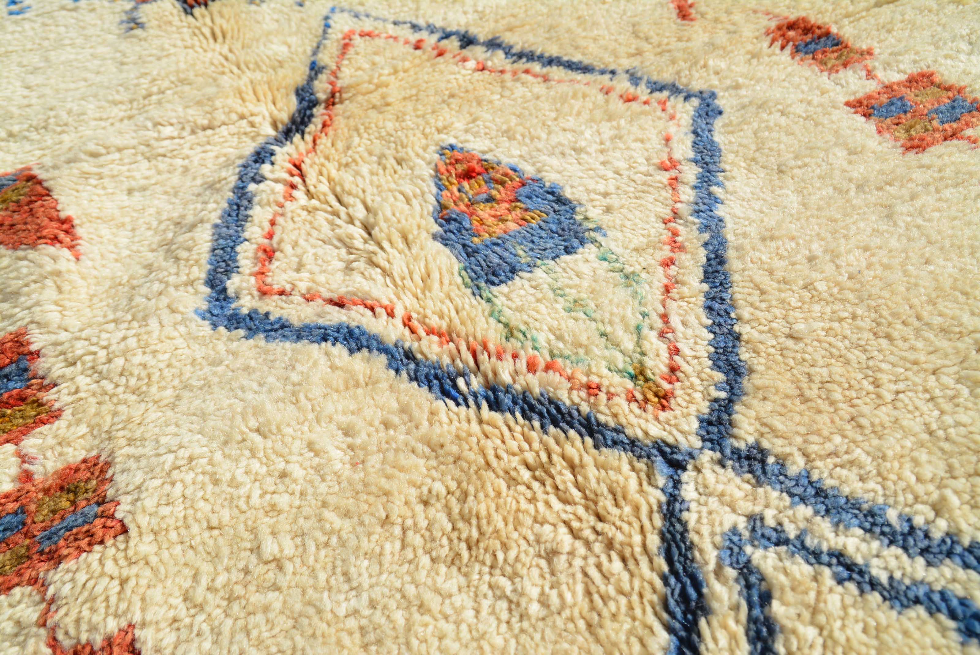 Back Home (4'9" x 9') – Vintage Geometric Berber Area Rug - Image 3