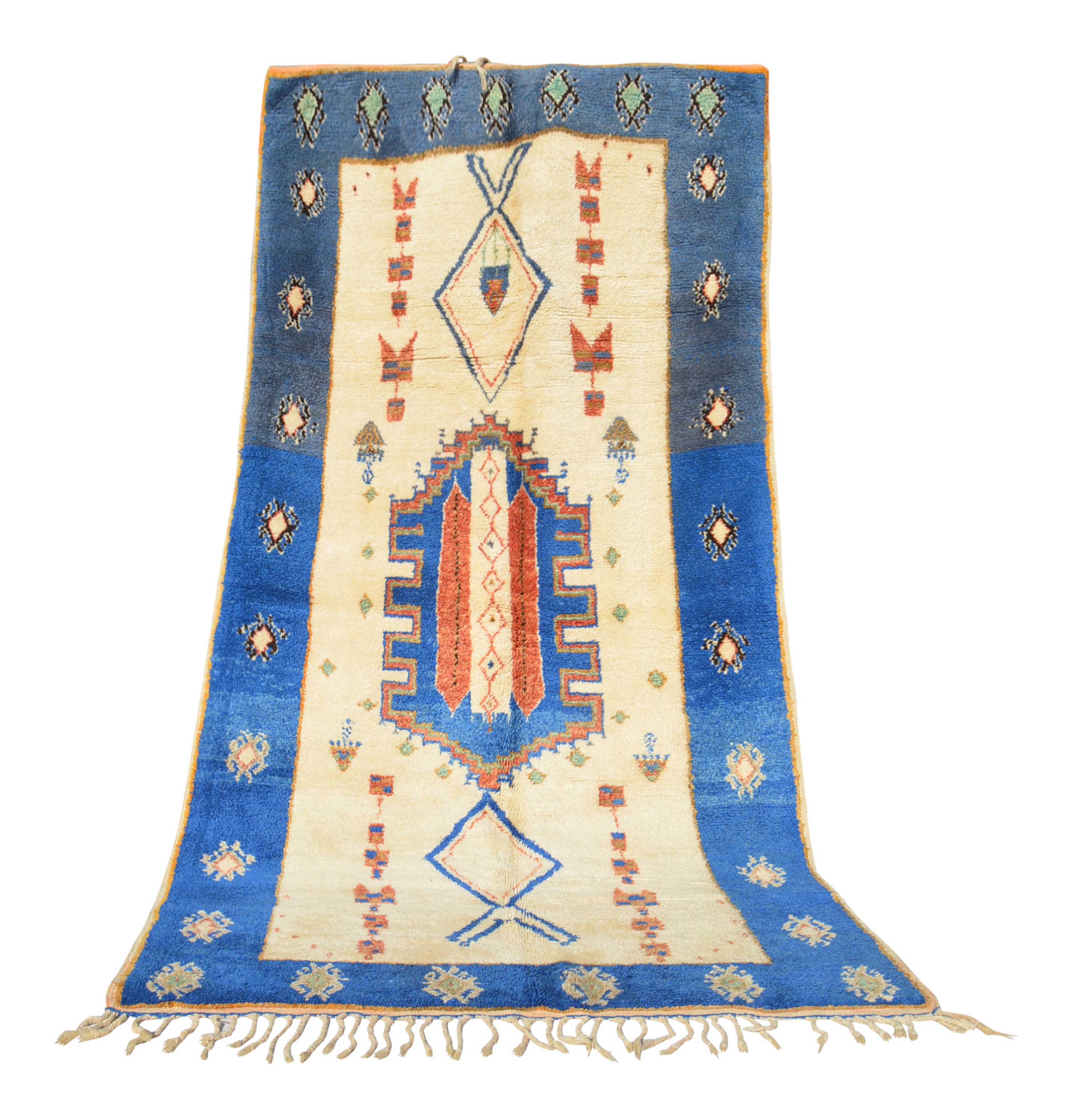 Back Home (4'9" x 9') – Vintage Geometric Berber Area Rug - Image 6