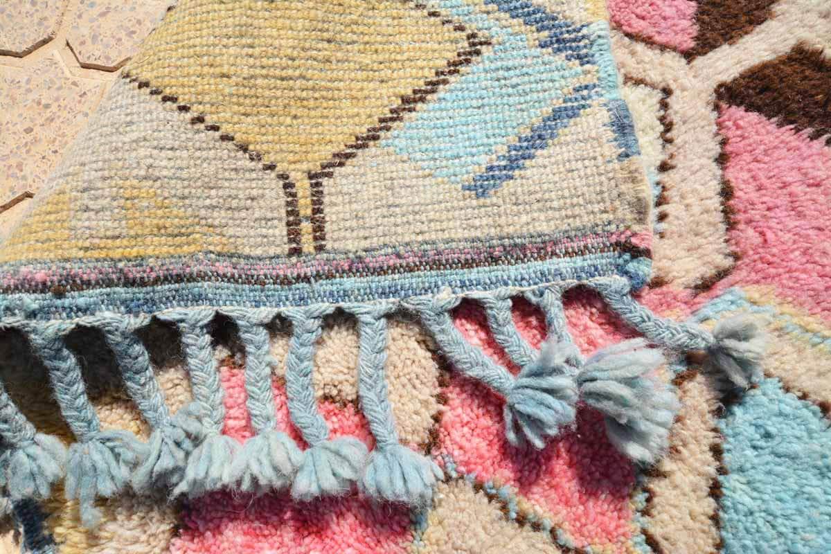 Hot to Trot (4'2" x 5'8") - Vibrant Modern Abstract Azilal Rug - Image 4