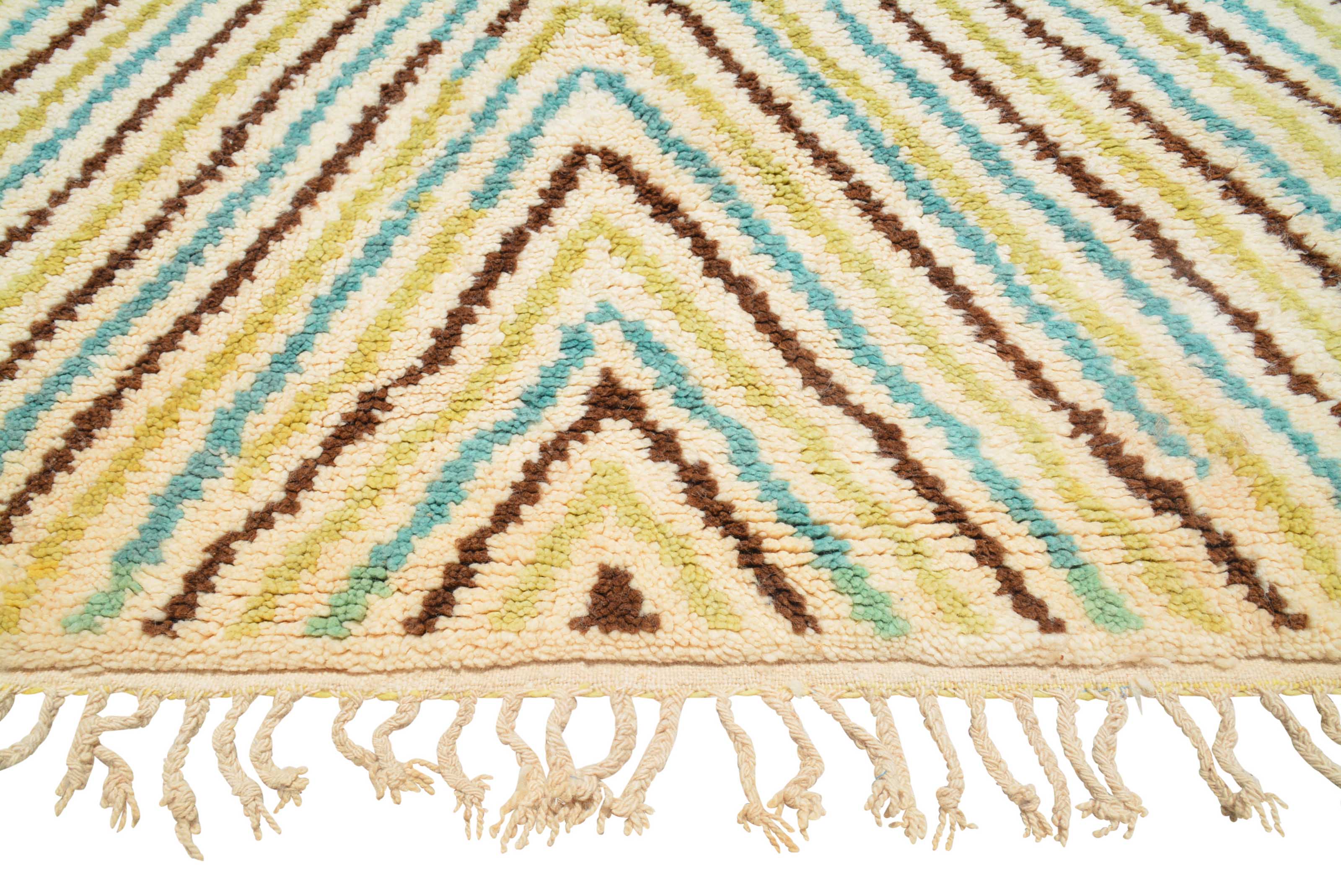 Karima (4'4" x 5'10") - Plush Ivory Baby Nursery Beni Ourain Rug - Image 3