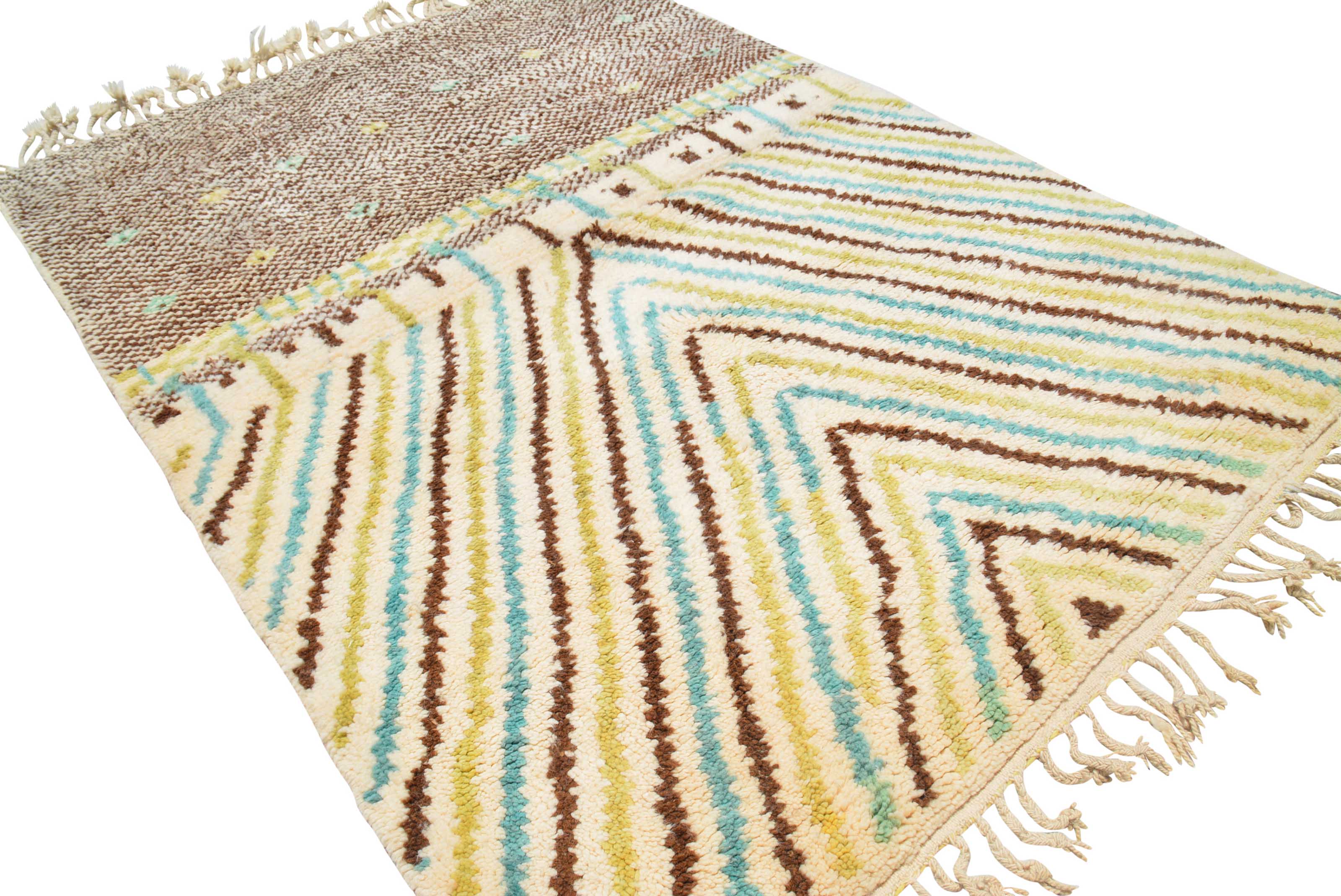Karima (4'4" x 5'10") - Plush Ivory Baby Nursery Beni Ourain Rug - Image 4