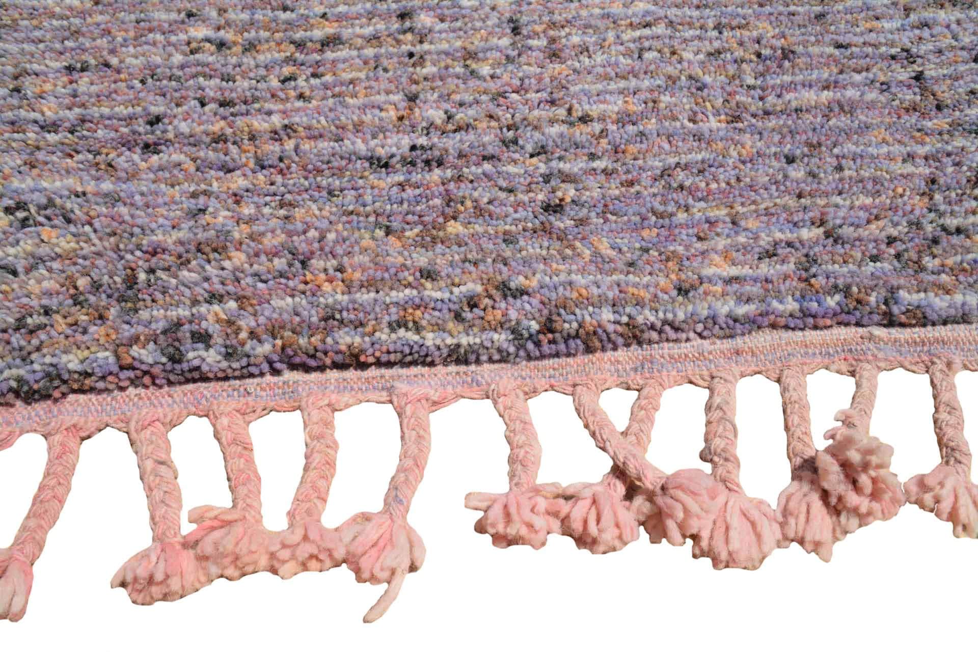 Lost Frequencies (4' x 5'10") - Minimalist Lavender Speckled Azilal Rug - Image 3