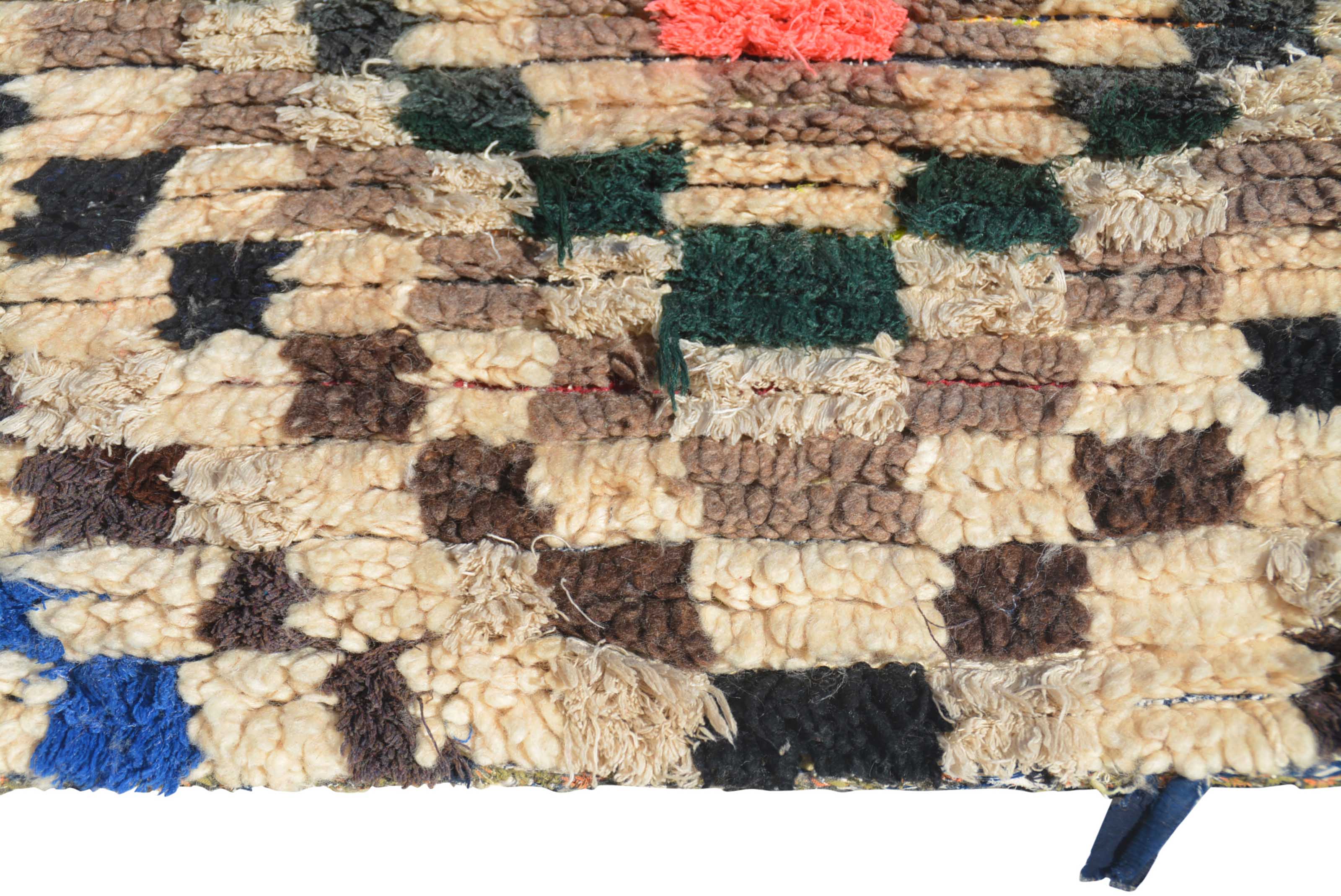 Oh Boy (3'8" x 8'10") – Vintage Pixelated Diamond Azilal Moroccan Runner - Image 3