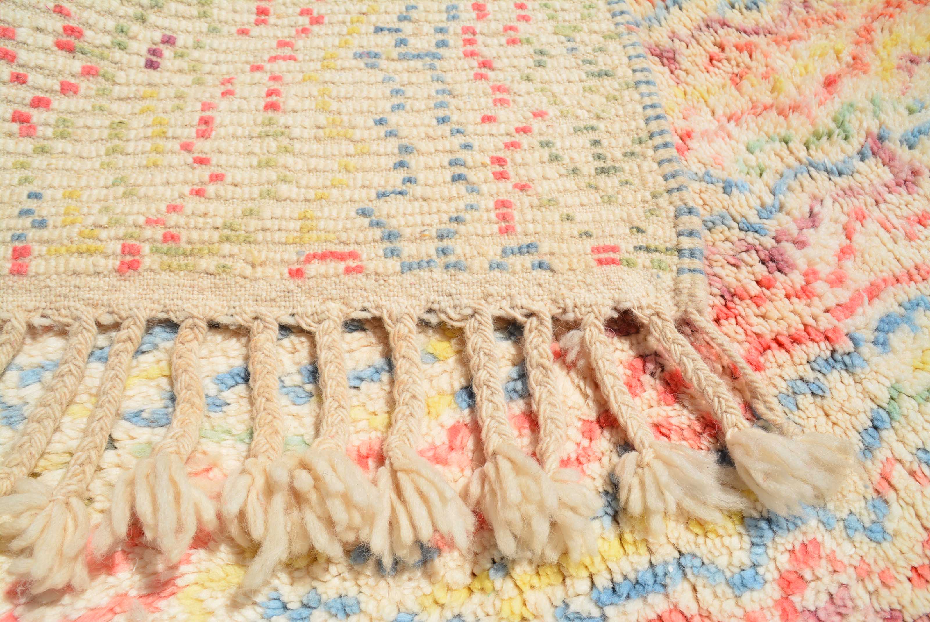 Playful I (4'4" x 6'1") - Vibrant Abstract Azilal Rug - Image 4