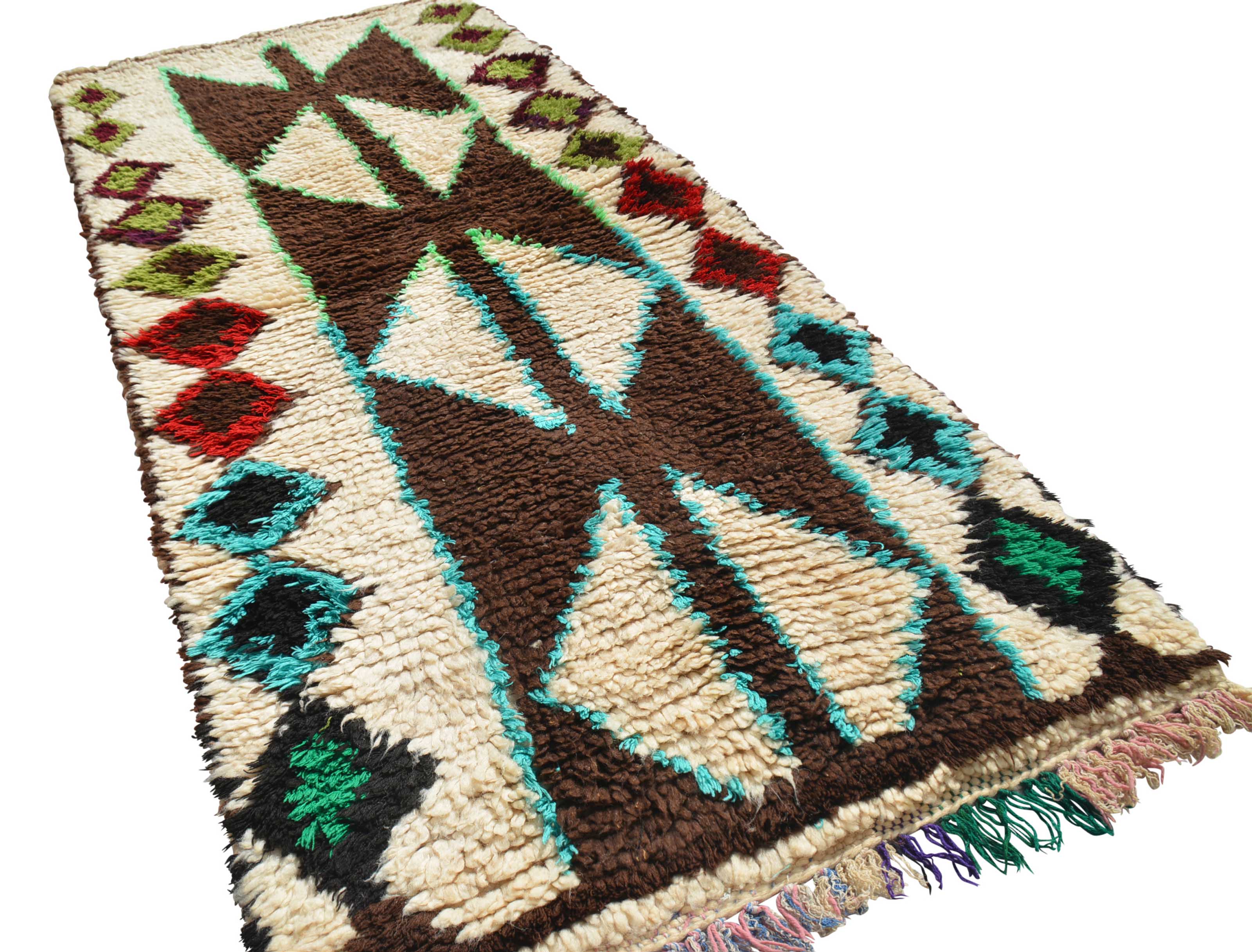 Talons (2'6" x 6'2") – Vintage Bold Geometric Moroccan Accent Runner - Image 4