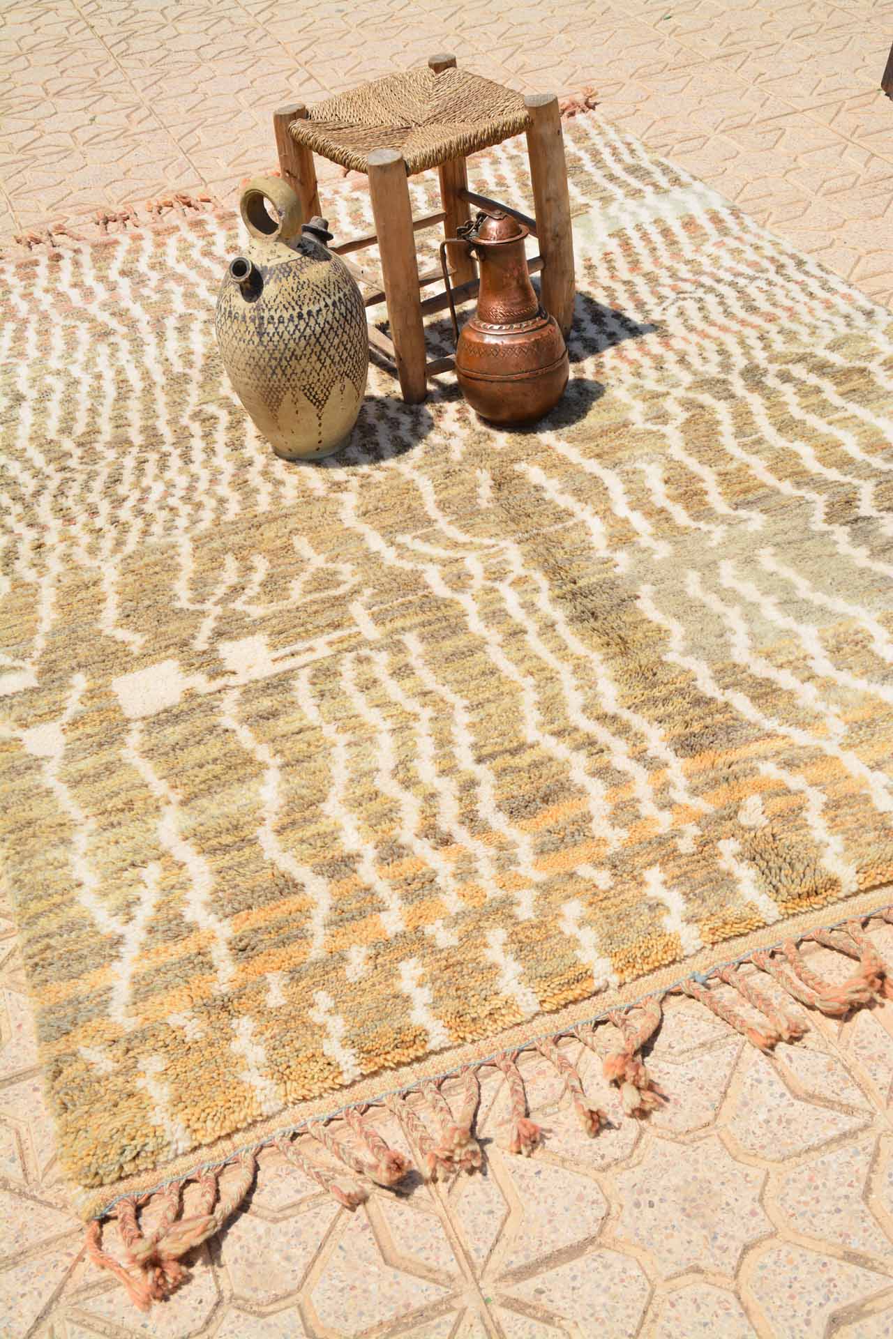 True Depth (5'1" x 7'1") - Earthy Brown Beni Ourain Rug - Image 5
