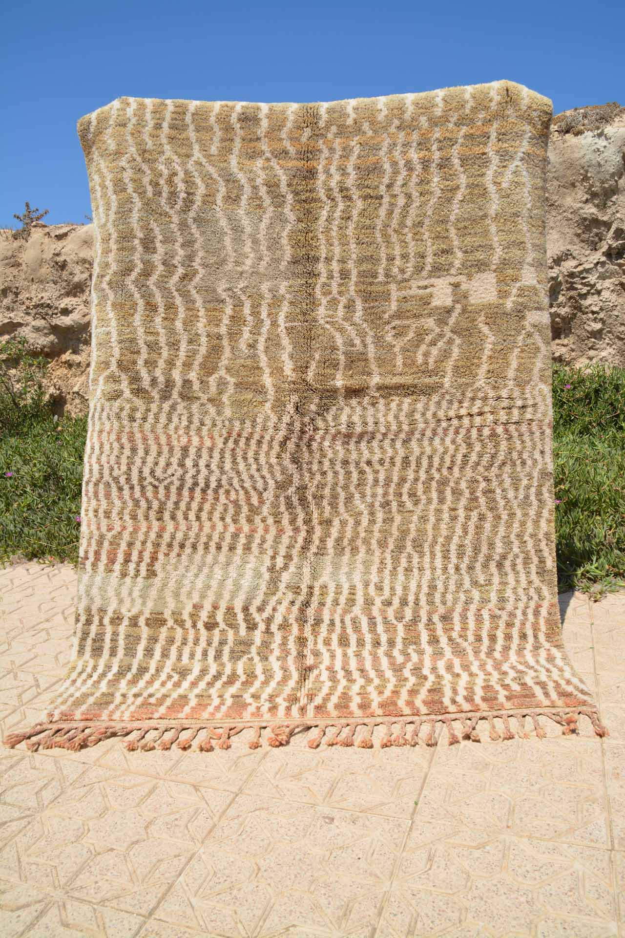 True Depth (5'1" x 7'1") - Earthy Brown Beni Ourain Rug - Image 6